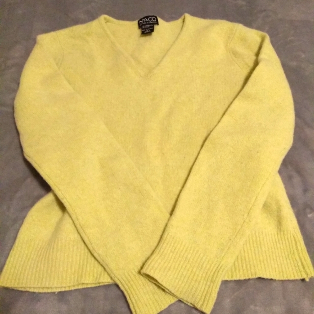 Lime Green Lambswool Sweater